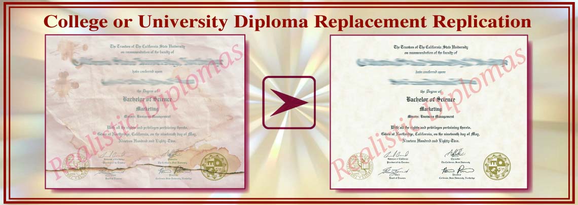 Replica Replacement Fake Diploma